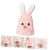 NOLITOY Rabbit Ear Hair Drying Hat Absorbent Boys and Girls Hair Towel Wrap for Girls Boys Quick Dry view 4