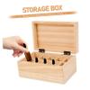 GRIRIW Wooden Essential Oil Organizer Box 15 Compartment Storage Case for Oils view 4