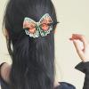 DIY Diamond Oval Hair Clips for Women, Mandala Wooden Hairpins, Leather Long Fixed, Hairpin Ties for Long Hair, Decorative Oval Accessories for Fixed Hairstyles-Rosette02 view 2