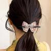 DIY Diamond Oval Hair Clips for Women, Mandala Wooden Hairpins, Leather Long Fixed, Hairpin Ties for Long Hair, Decorative Oval Accessories for Fixed Hairstyles-Rosette02 view 4