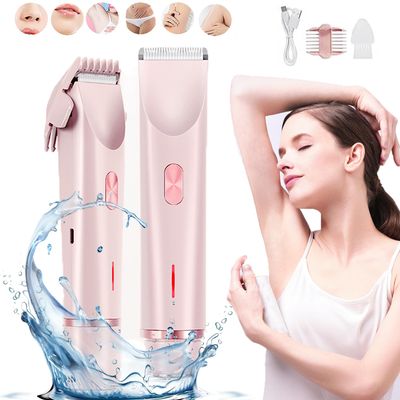 Shaver for Women, Electric Razor, Comfort 2 in 1 ElectricLadyShaver, 2.0 Electric Razor, Waterproof Wet&Dry (Pink)