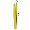 Eyebrow Tweezer, Professional Multicolor Eye Brow Clips Hair Removal Tweezer, Stainless Steel Slant Tip and Pointed Eyebrow Tweezer(yellow) view 2