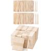 2400 Pcs 4.5' Popsicle Sticks for Crafts and 1200Pcs Wooden Wax Sticks (Without Handl) view 1