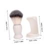 BESPORTBLE Men's Beard Brush Shaving Brush Stand Barber Tool for Hair Salon Bristle Shave Kit view 2