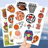10 Sheets Sports Temporary Tattoos Stickers,Sports Birthday Party Supplies Favors Waterproof Fake Tattoos Stickers Party Decorations for Kids Boys Girls School Rewards Gifts view 3