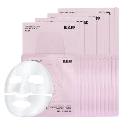 BLBLINK 4 Pack Moisturizing Collagen Firming Hydrogel Mask 34gx20ea, Overnight Repair for Dry Skin, Collagen Face Masks, Firming & Anti-Aging, Hydrating Face MasksSkincare