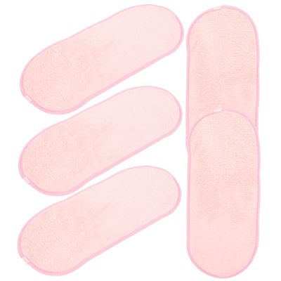 ADOCARN 5pcs Face Cleaning Towels Makeup Removal Towels Washable Face Cloths for Travel Daily Use Gentle Reusable and Portable