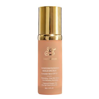 4 in 1 foundation Liquid- Hydrating Medium full coverage concealer -SPF 50+ -Longwearing & Waterproof-korean makeup (Deep Natural -Gold Lid-for darker skinned people)