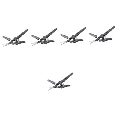 WOONEKY 5pcs Eyebrow Scissors for Precise Grooming Trimming Tool for Eyebrows Nose Hair and Beard Ergonomic Design Rounded Tips for Safety and Comfort