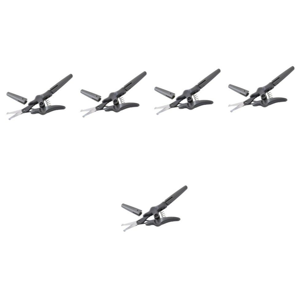 WOONEKY 5pcs Eyebrow Scissors for Precise Grooming Trimming Tool for Eyebrows Nose Hair and Beard Ergonomic Design Rounded Tips for Safety and Comfort