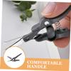 WOONEKY 5pcs Eyebrow Scissors for Precise Grooming Trimming Tool for Eyebrows Nose Hair and Beard Ergonomic Design Rounded Tips for Safety and Comfort view 3