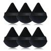 6 Pcs Black Powder Puff Face Soft Triangles Makeup Puff For Loose Powder Mineral Powder Cosmetic Makeup Tools view 1