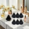 6 Pcs Black Powder Puff Face Soft Triangles Makeup Puff For Loose Powder Mineral Powder Cosmetic Makeup Tools view 3