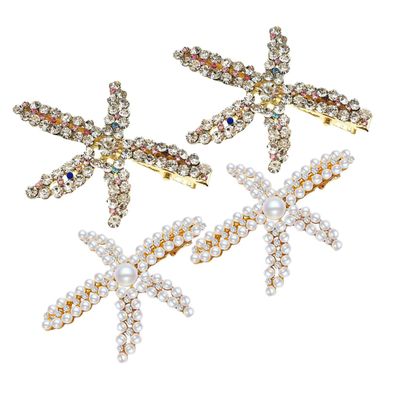 SOESFOUFU 4pcs Delicate Star Hair Clips Elegant Hair Barrettes for Women Bridal Accessories and Styling Shine Brightly Occasion