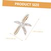 SOESFOUFU 4pcs Delicate Star Hair Clips Elegant Hair Barrettes for Women Bridal Accessories and Styling Shine Brightly Occasion view 2