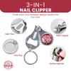 3-in-1 Scripture Nail Clipper Multitool, Green - Armor of God, Eph 6:11 - Metal Bible Verse Keychain Nail Clipper Tool with Bottle Opener & Nail File - Christian Pocket Tools For Men view 3