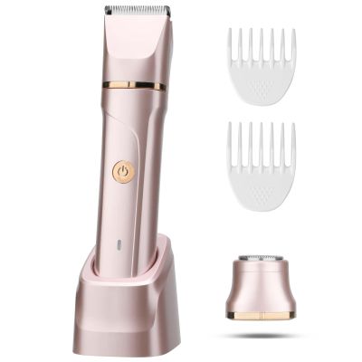 Electri Razors for Women, 2 in 1 Bikini Trimmer for Women Painless Bikini Shaver for Bikini, Underarm, Legs, Arms Waterproof, Travel-Friendly