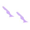SOESFOUFU 2pcs Silicone Eyeliner Aid and Eyebrow Stencil Multifunctional Makeup Tool for Precise Eyeliner Eyeshadow and Lipstick Application Silicone Material for Party Makeup view 2