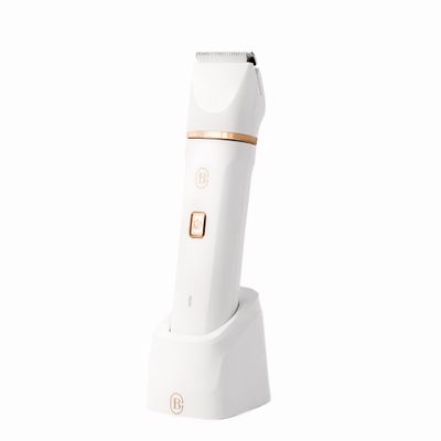 Bella Ciao 10-Piece Electric Trimmer Set for Women, Body and Bikini Hair Trimmer with Ceramic Blade, Ear and Nose Hair Remover, Detail Heads, Comb Guides, Charging Dock and USB Cable