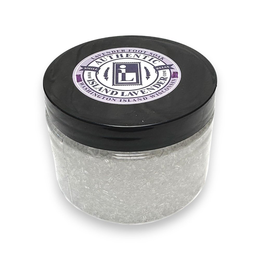 Island Lavender | Lavender Foot Soak | Soothing Epsom Salt & Essential Oil Blend for Tired, Achy Feet | Relaxing & Detoxifying Foot Bath | Made in the USA | 14 Oz.