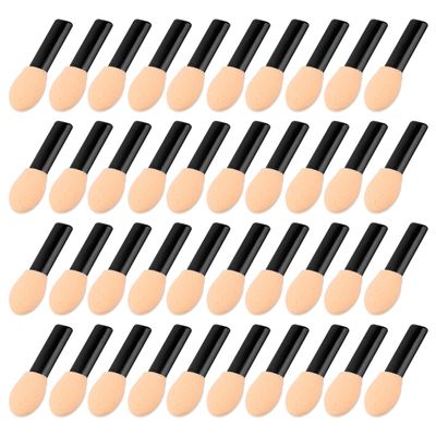 100PCS Disposable Eyeshadow Applicators Short Eyeshadow Makeup Applicators Sponge Tip Easy-Carry Eye Shadow Applicator for Travel Sponge Tips Eye Shadow Applicator Sticks Set