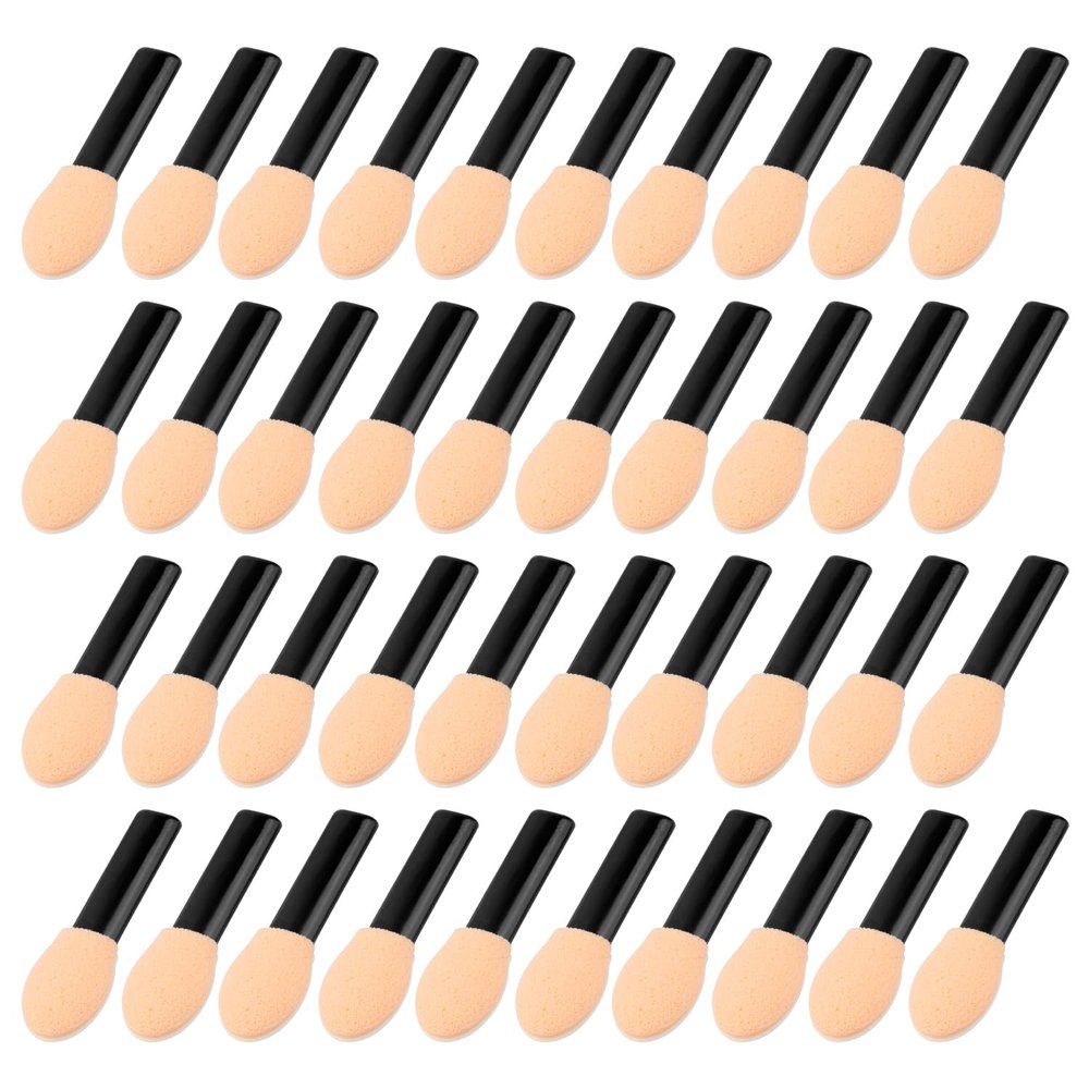100PCS Disposable Eyeshadow Applicators Short Eyeshadow Makeup Applicators Sponge Tip Easy-Carry Eye Shadow Applicator for Travel Sponge Tips Eye Shadow Applicator Sticks Set