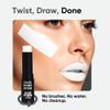 Blue Squid PRO White Face Paint Stick - Waterproof Body Paint for Adults & Kids Eye Black Baseball, Softball - Vegan Hypoallergenic Twist-Up Non-Toxic Makeup Stick for Cosplay, Sports & SFX (White) view 4