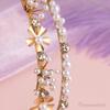 Framendino, Gold Double Crystal Headband Pearls Metals Beaded Hair Ties Flower for Women Wedding Headdress view 3