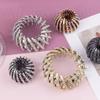 Framendino, 5 Pack Lazy Birds Nest Plate Hairpin Expandable Ponytail Holder 5 Colors view 3