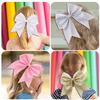 16 PCS Large Gold Glitter Cheer Hair Bows, Shiny Cheerleading Bows Ponytail Holder for Cheerleader Girls Softball Sports and Christmas Tree Decor (Glitter Gold) view 2