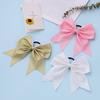16 PCS Large Gold Glitter Cheer Hair Bows, Shiny Cheerleading Bows Ponytail Holder for Cheerleader Girls Softball Sports and Christmas Tree Decor (Glitter Gold) view 3