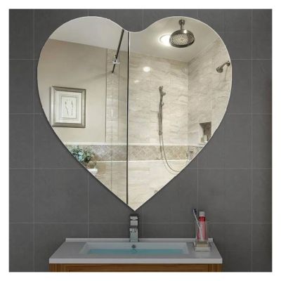24x24 Inch Shaving Full Body Mirror Large Toilet Irregular Hairdressing Magnifying Makeup Mirror Decorative Shower Mirror,Mirrors