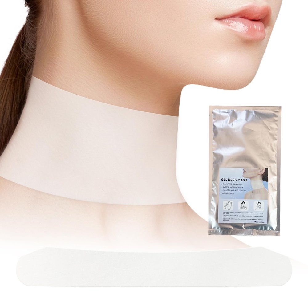 Neck Firming Patches, Silicone Gel Tape for Wrinkles & Sagging Skin, Reusable Invisible Neck Mask for Moisturizing and Lift, Anti-Aging Care