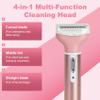 4 in 1 Rechargeable Women Face Epilator, Electric Bikini Epilator for Women, Hair Removal for Face, Armpits, Arms, Legs Hair Removal, Removable and Washable Heads view 3