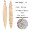 Blonde Braiding Hair Pre stretched for Boho Braids Pre stretched Boho Braiding Hair view 3