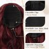 BARSDAR 20 Inch Drawstring Wavy Ponytail Extensions + Comb Clip Drawstring Curly Ponytail Extension view 2