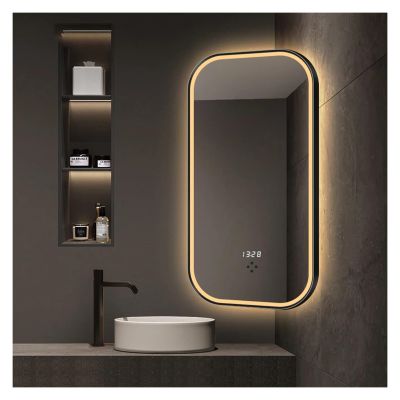 20x32 Inch Shower LED Mirror Vanity Fogless Cosmetic Shaving Smart Bath Mirrors Large Magnifying 3 Color Adjustable LED Light Mirror,Mirrors