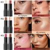 6 Colors Cream Contour Stick Makeup Kit, Shades with Highlighter, Blush and Double-End Bronzer Contour Stick for Sculpt the Cheeks, Long Lasting, Waterproof, Matte & Dewy Finish(SET C) view 2