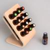 12 Holes 15ml Wooden Essential Oil Bottle Display Stand For Polish Bottles Storage Rack Holder view 3