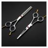 5.5 Inch Beauty Scissors,Haircut and Haircut,Thinning Scissors,Hairdressing Scissors,Stainless Steel Scissors Hair Cutting Shears(Thinning Scissor) (Set) (Set) view 1