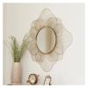 32x32 Inch Shower Mirror Gold Makeup Hair Cut Bathroom Mirror Decor Aesthetic Bedroom Decorative Mirrors,Mirrors view 2