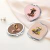 Custom Name Cowgirl Boots Compact Mirror with Birth Flower for Women Girls Mom Bridesmaid Gifts Travel Makeup Mirror Personalized Pocket Mirror Small Hand Mirror Portable Cosmetic Make Up Mirror view 3