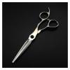 6 Inch Frosted Hairdressing Scissors,Makeup Haircut Thinning Hairdressing Scissors,Hairdressing Scissors,Hairdresser'S Scissors Hair Cutting Shears (Set) (Thinning) view 3