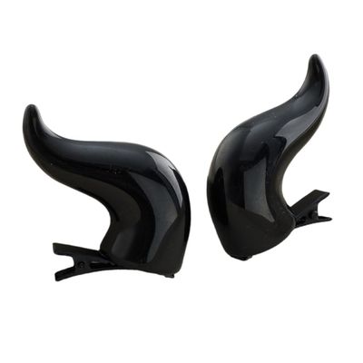 1 Pair Devil Horn Hair Clip for Halloween Cosplay Costume Accessory Horn Hair Pin Adult Anime Props Dressingup Headwear