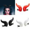 1 Pair Devil Horn Hair Clip for Halloween Cosplay Costume Accessory Horn Hair Pin Adult Anime Props Dressingup Headwear view 2