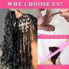 AKONSOUL Human Braiding Hair Boho Braids 110g 12A Deep Wave Bulk for Braiding No Weft 3 Bundles Wet and Wavy Curly 100% Human Hair Extensions 18 Inch Color 1B Natural view 3