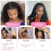 AKONSOUL Human Braiding Hair Boho Braids 110g 12A Deep Wave Bulk for Braiding No Weft 3 Bundles Wet and Wavy Curly 100% Human Hair Extensions 18 Inch Color 1B Natural view 4