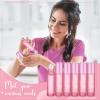 Sumind 150 Pcs Frosted Glass Roller Bottles Essential Oil 10 ml Empty Roll on Bottles with Stainless Steel Balls Leak Proof with 5 Funnel for Travel Essential Oil Perfume(Frosted Pink) view 4