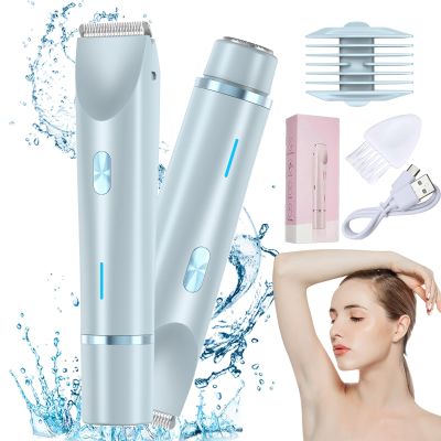 Beauty Bloom Electric Razor, Beauty Bloom 2.0, Beauty Bloom Trimmer, Beauty Bloom Razor for Women, Comfort 2 in 1 Electric Lady Shaver for Wet & Dry Use (Blue)