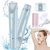 Beauty Bloom Electric Razor, Beauty Bloom 2.0, Beauty Bloom Trimmer, Beauty Bloom Razor for Women, Comfort 2 in 1 Electric Lady Shaver for Wet & Dry Use (Blue) view 1